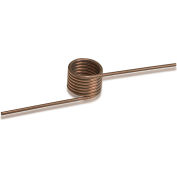 180° Torsion Spring - 0.186" Coil Dia. - 0.021" Wire Dia. - Wound Right - Music Wire - Pkg of 6