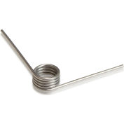 Ressort de torsion de 90° - 0,235" bobine ø - 0,025" ø - de fil enroulé gauche - inox 302