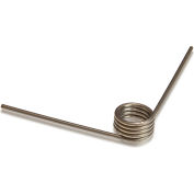 Ressort de torsion de 90° - 0,288" bobine ø - 0,032" ø - plaie droite - musique fil - paquet de 6