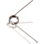 Ressort de torsion de 90° - 0,375" bobine ø - 0,048" fil ø - plaie droite - inox 302