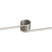 Ressort de torsion de 180° - 0,404" bobine ø - 0,048" ø - de fil enroulé gauche - inox 302