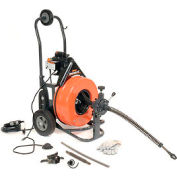 General Wire Speedrooter 92 Drain / Machine de nettoyage d’égout W / 100 'x3 / 4 « Câble et 8 Pc Cutter Set