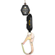 Guardian® CR5 Self-Retracting Lifeline, Single-Leg, HMPE Webbing, Steel Rebar Hook, 6'L