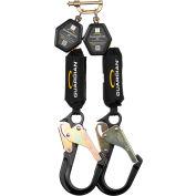 Guardian® CR5 Self-Retracting Lifeline, Twin-Leg, HMPE Webbing, Aluminium Rebar Hook