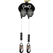 Guardian® CR3-Edge Personal SRL, Twin-Leg, Galvanized Cable, Aluminium Snap Hook, 8'L