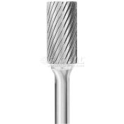 Plaine de cylindre Grobet fin en carbure 32.835, norme couper, 1/8" tige de diamètre, 1-1/2" OAL.