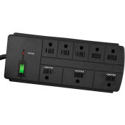 Surge Protector, 8 Points de vente, 15A, 750 Joules, 6' Cord