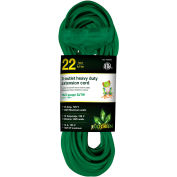 GoGreen Power 16/3 SJTW 22ft 3 Outlet Heavy Duty Extension Cord, GG-15022GN - Vert