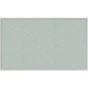 Gand 96"W x 48"H Vinyl Bulletin Board - Cadre en aluminium - Argent