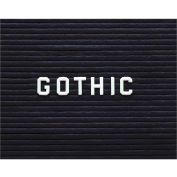 Gand Gothic Letter Set - 0,75" Plastic White