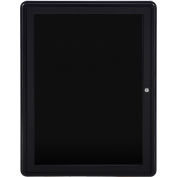 Gand Ovation Letter Board - Indoor - 1 Door - Black w/Black Frame - 24"W x 34"H