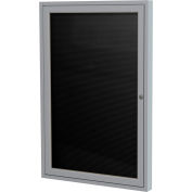 Gand Letter Board Fermé - Extérieur / Indoor - 1 Door - Black Letterboard w/Silver Frame - 36"x36"