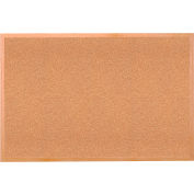 Gand 4' x 6' Bulletin Board - Natural Cork - Oak Wood Frame