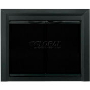 Foyer agréable Carlisle cheminée verre porte noir CL 3000 37-1/2" L x 30" H