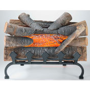 Pleasant Hearth Electric Crackling Natural Wood Log with Grate L-20WG