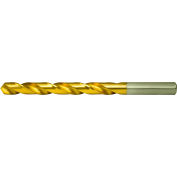 Cle-Line 1898-TN U HSS General Purpose TiN 118 Point Jobber Length Drill - Pkg Qty 6