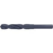 Cle-Line 1813 37/64 HSS Oxyde de vapeur 118 Point 1/2 réduit Shank Silver & Deming Drill