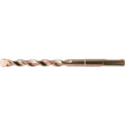 Cle-Line 1821 1/4 12Dans OAL HSS H.D. Sand Blasted 118 Point Carbide-Tipped SDS-Plus 2 Masonry Drill