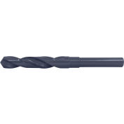 Cle-Line 1813 25mm HSS GeneralPurpose Steam Oxide 118 Point 1/2 Reduced Shank Silver&Deming Drill