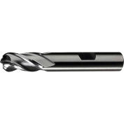 Cleveland HGC-4B HSS-Cobalt 6-Flute Bright Ball Nose Single End Mill, 1-1/2 » x 1-1/4 » x 2 » x 4-1/2 »