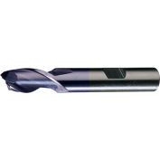 Cleveland HG-2-TC HSS 2-Flute TiCN Square Single End Mill, 3/16 » x 3/8 » x 7/16 » x 2-3/8 »