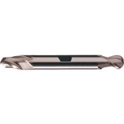 Cleveland HD-2B HSS 2-Flute Bright Ball Nose Double End Mill, 13/32 » x 1/2 » x 13/16 » x 4-1/8 »
