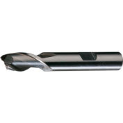 Cleveland HG-2 HSS 2-Flute Bright Square Single End Mill, 1/8 » x 3/8 » x 3/8 » x 2-5/16 »