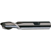 Cleveland HG-2 HSS 2-Flute Bright Square Single End Mill, 1/8 » x 3/8 » x 3/8 » x 2-5/16 »