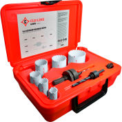 Cle-Line Series CHK Electrician's M42 Bi-Metal Hole Saw Kit-Metric 9PC 16mm,20mm,25mm,32mm,40mm,51mm