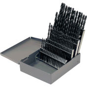 Cle-Line 1801 Series 60PC HSS Black Oxide Heavy-Duty Jobber Longueur Drill Set #1-#60
