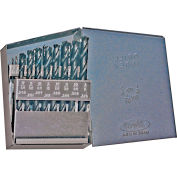 Chicago-Latrobe 150 Series 21PC HSS Black Oxide General Purpose Jobber Drill Set 1/16-3/8x1/64