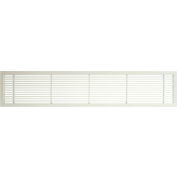 AG10 Series 4" x 48" Solid Alum Fixed Bar Supply/Return Air Vent Grille, White-Matte