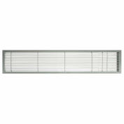 AG10 Série 6 "x 48" solide alun fixe Bar alimentation/retour Air Grille de ventilation, brossé Satin w/porte