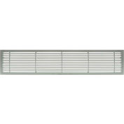 AG20 Series 4" x 24" Solid Alum Fixed Bar Supply/Return Air Vent Grille, Brushed Satin