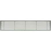 AG20 Series 4" x 30" Solid Alum Fixed Bar Supply/Return Air Vent Grille, Brushed Satin