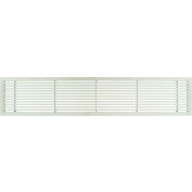 AG20 Series 6" x 30" Solid Alum Fixed Bar Supply/Return Air Vent Grille, White-Matte