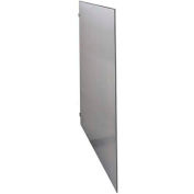 ASI Global Partitions Stainless Steel Partition Panel w/o Brackets - 57-1/2"W Satin