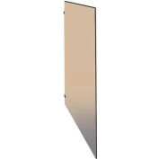 ASI Global Partitions Phenolic Black Core Partition Panel w/o Brackets - 54-1/2"W Almond