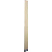 ASI Global Partitions Steel Pilaster w/ Shoe - 7"W x 82"H Charcoal