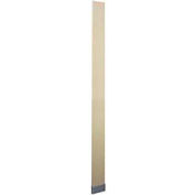 ASI Global Partitions Steel Pilaster w/ Shoe - 18"W x 82"H Charcoal
