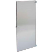 ASI Global Partitions Partition porte Swing vers l’intérieur en acier inoxydable - 24" Satin