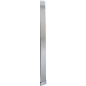 ASI Global Partitions Stainless Steel Pilaster w/ Shoe - 4"W x 82"H Satin