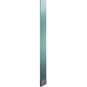 ASI Global Partitions Plastic Laminate Pilaster w/ Shoe - 3"W x 82"H Silver Gray