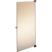 ASI Global Partitions Phenolic Black Core Out Swing Partition Door w/Hardware - 24"W Graphite Grafix