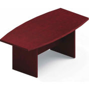 Global™ Boardroom Table - Boat Shaped - Laminate - 72"L x 36"W - Quartered Mahogany