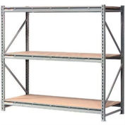 Global Industrial™ 3 Level, Extra HD Bulk Storage Rack, Wood Deck, Starter, 96"W x 36"D x 72"H