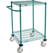 Chariot d’étagère Nexel® 2, Poly-Green®, 24"L x 24"L x 40"H, roulettes rigides en polyuréthane