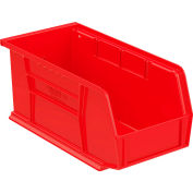 Akro-Mils® AkroBin® Plastic Stack & Hang Bin, 5-1/2"W x 10-7/8"D x 5"H, Rouge, qté par paquet : 12