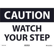 Global Industrial™ Attention Watch Your Step, 10x14, Aluminium