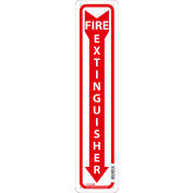 Global Industrial™ Fire Extinguisher Sign, 18x4, Plastique rigide